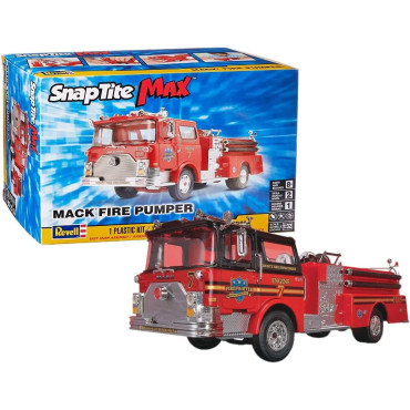 KIT PARA MONTAR REVELL SNAPTITE MAX MACK FIRE PUMPER FIRETRUCK 1/32 60 PEÇAS REV 85-1225 11225